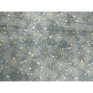 Abstract‎ Dusty Blue & Yellow Speckled Fabric 36" x 18" Cotton
